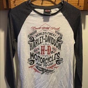 Harley-Davidson baseball tshirt